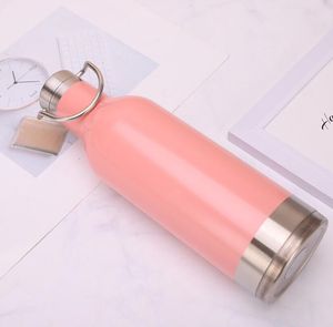 Frasco de botella de agua deportiva de acero inoxidable de metal Frasco térmico de doble pared - Product Image 3