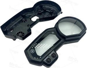 Carcasa de Plástico Negra para Velocímetro, Odómetro y Tacómetro MrGauge para Yamaha FZ1 <span class=keywords><strong>FZ6</strong></span> N <span class=keywords><strong>S</strong></span> R 2006-2013, Piezas de Motocicleta - Product Image 2