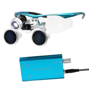 Loupe portable 2.5X Opération médicale chirurgicale Loupes binoculaires Verre optique Loupes dentaires avec LED - Product Image 1