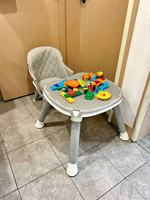 Chaise haute multifonctionnelle portable pour bébé, réglable en hauteur, siège d'alimentation, table de jeu en plastique, sécurité 0-12 mois