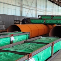 Fabrication de tubes en acier au carbone soudés en spirale laminés à chaud en acier inoxydable 304 ASTM A572 pour l'alimentation en eau et le drainage