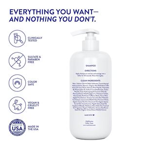 Champú Voluminizador Anticaída Routine Wellness para <span class=keywords><strong>Cabello</strong></span> Fino y Pérdida <span class=keywords><strong>de</strong></span> <span class=keywords><strong>Cabello</strong></span>, con Biotina y Bloqueadores <span class=keywords><strong>de</strong></span> DHT, 14 oz, Sin Perfume, <span class=keywords><strong>en</strong></span> Botella con Bomba - Product Image 6