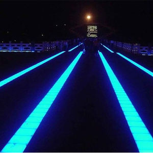 Luces <span class=keywords><strong>LED</strong></span> subterráneas Line Dance <span class=keywords><strong>Tira</strong></span> larga Iluminación <span class=keywords><strong>empotrada</strong></span> en el <span class=keywords><strong>suelo</strong></span> de acero inoxidable Barra cuadrada Lámpara de ladrillo translúcido - Product Image 4