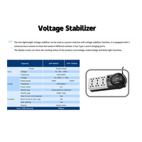 Régulateur de tension automatique de type bureau de haute qualité 100V-260V 500VA, stabilisateur d'alimentation, régulateur de tension 220V