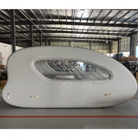 Catamaran gonflable personnalisé par le fabricant, bateau gonflable type maison, yacht catamaran avec moteur à vendre