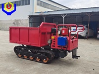 1000KG chenillé Mini Dumper ferme jardin multifonctionnel hydraulique auto-chargement camion à benne basculante sur chenilles