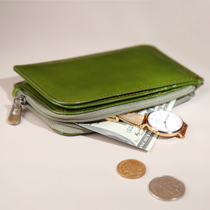 Nuevo monedero con ranura para múltiples tarjetas Rfid, tarjetero corto plegable Simple, billetera Retro de cuero de vaca de grano superior para mujer - Product Image 1