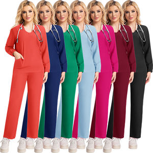 スクラブユニフォームセット 看護師用医療スクラブ 卸売医療スクラブ販売業者 看護師用衣装 女性用手術ユニフォーム スクラブ - Product Image 5