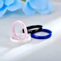 Anneau en céramique de cercle végétalien de mode simple pour les femmes bague de Couple de personnalité populaire porter tous les jours avec des bijoux bijoux de main hommes