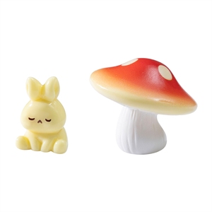 Mini ornamenti decorativi in resina per micro-paesaggi con muschio, funghi e coniglietti, accessori fai da te per giardini e decorazioni da appendere - Product Image 5