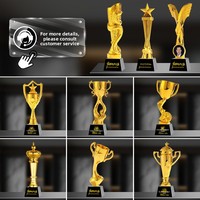 Trofeo de Resina con Forma de Pentagrama, Personalizable, Premio Creativo en Forma de Estrella con Grabado Gratuito para Ceremonias Anuales/Deportivas