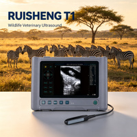 Échographe vétérinaire portable RUISHENG T1 pour animaux sauvages, étanche, pour le diagnostic des animaux exotiques et des zèbres