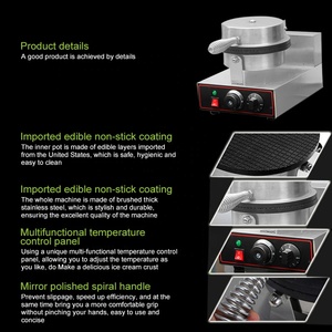 Hiệu suất cao sử dụng nhà điện trứng cuộn Máy Làm/nhỏ kem hình nón nướng hình thành máy - Product Image 3