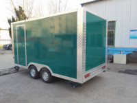 Cuisine mobile sur mesure, remorque alimentaire, normes américaines, entièrement équipée, camions de restauration rapide, chariot à pizza et à café