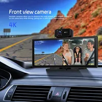 Kamera Dasbor Pintar 3 Kanal untuk Mobil dengan Speaker Terintegrasi, Layar Sentuh 11,4 Inci, Super Link Carplay, Kamera DVR Kendaraan 4K+1080P+1080P