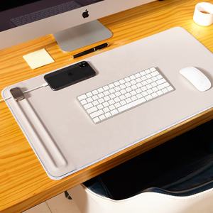 Tapis de bureau en cuir multifonctionnel avec rail en U et porte-stylo intégré pour ordinateur et bureau – Produits les mieux notés - Product Image 3