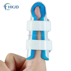 دعامات إصبع الإبهام من الألومنيوم بالجملة من HKJD، دعامة عظام الأصابع الفضية من قطعتين لدعم الكسور مع إغلاق بخطاف وحلقة، خفيفة الوزن - Product Image 4