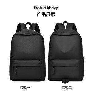 Men's Large Capacity Casual Sports <b>Backpack</b> New Autumn/Winter Style Versatile Polyester Simple Design <b>Black</b> Travel - Product Image 3