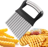 Golfvormige aardappel- en frietjes-snijder, multifunctionele gegolfde snijder voor groenten en fruit