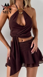 MLY dernière vente chaude maillots <span class=keywords><strong>de</strong></span> <span class=keywords><strong>bain</strong></span> femmes plage robes d'été maillot <span class=keywords><strong>de</strong></span> <span class=keywords><strong>bain</strong></span> femmes sarong couverture Ups concepteur 3 pièces Bikini ensemble - Product Image 2