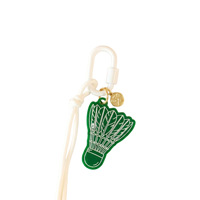 Sportball-Acryl-Schlüsselanhänger, Niedlicher Badminton-, Fußball-, Basketball-, Bowling-, Football-, Golf-Anhänger, Mini-Gold-Sport-Charm