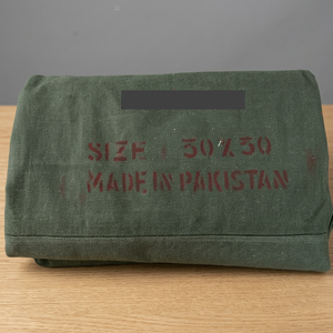 10 Oz Heavy Duty Pakistan Style Green Cotton Fabric Acid Resistant Outdoor Canvas Tarpaulin Roll - Product Image 1