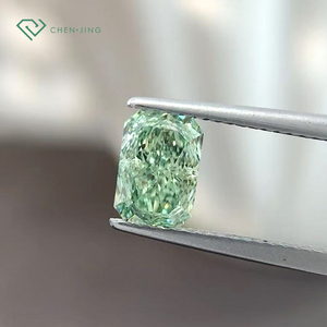 เพชร CVD สีเขียวสดใสทรงแฟนซี รับรองโดย IGI เจียระไนแบบเรเดียนท์ รูปทรงแฟนซี เจาะด้วยเลเซอร์ เพชรหลวมจากห้องปฏิบัติการ ขายส่ง - Product Image 3