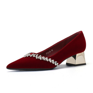 Sandales à <span class=keywords><strong>talon</strong></span> épais pour femmes, chaussures élégantes à bride cheville, escarpins en cuir à <span class=keywords><strong>talon</strong></span> haut pour femmes - Product Image 4
