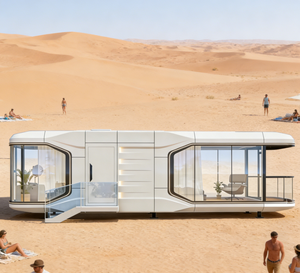 Maison préfabriquée de luxe avec structure en acier <span class=keywords><strong>et</strong></span> systèmes solaires pour le <span class=keywords><strong>tourisme</strong></span> panoramique <span class=keywords><strong>et</strong></span> l'utilisation comme logement avec salle de bain - Product Image 2