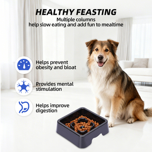 Tigelas de Alimentação Lenta para Cães TOLOPU, Plástico Ecológico, Design Anti-Engasgo, Impermeáveis para Cães Pequenos/Médios/Grandes, Viagem e Atividades ao Ar Livre - Product Image 2