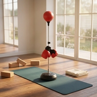 Kit de boxe ludique : Ensemble complet avec gants de boxe, cible de frappe et équipement d'entraînement pour la maison, la gym, la relaxation, l'exercice et le fitness