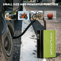 Mini-compresseur USB-C rechargeable en ABS haute pression 150 PSI pour pneus de voiture, pompe à air professionnelle avec écran LCD numérique