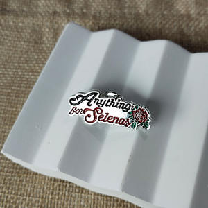 'Alles Voor Selena' Trendy Emaille Pin Van Rozenlegering, Retro Rooselement, Gepersonaliseerde Sieraden, Creatieve Broche Met Rozen - Product Image 3