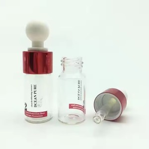 Cao cấp 15ml tùy chỉnh mỹ phẩm Chai thủy tinh nhỏ giọt cho các loại tinh dầu cho chăm sóc da huyết thanh Kem mắt kem miễn phí mẫu - Product Image 4