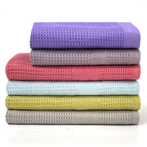 Strofinacci in microfibra Esun Waffle Weave 40x60cm ad asciugatura rapida, senza pelucchi, professionali per cucina e ristorazione, panni per la pulizia, OEM disponibile - Product Image 1