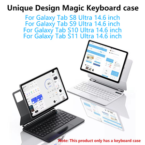 Coque magnétique <span class=keywords><strong>ultra</strong></span>-fine à <span class=keywords><strong>clavier</strong></span> rétroéclairé et pavé tactile pour <span class=keywords><strong>Samsung</strong></span> Galaxy Tab S9 <span class=keywords><strong>Ultra</strong></span> 14,6 pouces – Meilleure vente - Product Image 2