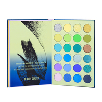 Palette de fards à paupières Beauty Glazed 72 couleurs, palette de fards à paupières stéréo à 3 couches, maquillage de scène, palette de fards à paupières