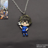 8 Designs Hochwertige Anime Blue Seishiro Nagi Metall-Halskette und Schlüsselanhänger zur Rucksack-Dekoration
