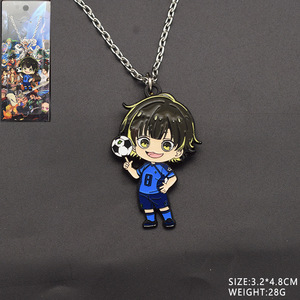 Collar y Llavero de Metal con Diseño de Anime Azul <span class=keywords><strong>Seishiro</strong></span> <span class=keywords><strong>Nagi</strong></span> de Alta Calidad, 8 Diseños, para Decoración de Mochilas - Product Image 5