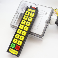 Control Remoto Industrial de 14 Teclas de Una Sola Velocidad Anti-interferencias, Resistente al Agua IP67 con Botón de Parada de Emergencia Instantánea
