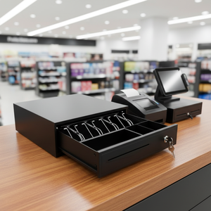 <span class=keywords><strong>Caja</strong></span> <span class=keywords><strong>Registradora</strong></span> con 4 Compartimentos para Billetes y Monedas, <span class=keywords><strong>Caja</strong></span> de Dinero de Alta Calidad a <span class=keywords><strong>Precio</strong></span> Económico - Product Image 4