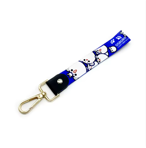 Biểu Tượng Tùy Chỉnh In Thăng Hoa Dây Đeo Cổ Tay Polyester Keychain Dây Buộc Ngắn Móc Chìa Khóa Dây Buộc - Product Image 3