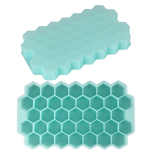 Tổ ong <span class=keywords><strong>Ice</strong></span> Cube khay <span class=keywords><strong>Silicone</strong></span> sô cô la khuôn hình lục giác nướng công cụ tái sử dụng Tủ đông <span class=keywords><strong>container</strong></span> - Product Image 5
