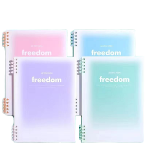 Reliure créative en plastique A5, recharge de reliure, couverture rigide, 6 anneaux, pour carnets de notes de couleur vive - Product Image 1