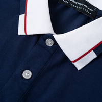 Polos à manches bicolores pour hommes Mélange de coton de qualité supérieure 220 GSM Coupe moderne Abordable Idéal pour les uniformes