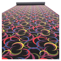 Moquette florale à poils longs fabriquée à la machine pour salle de bal d'hôtel, allée, arcade, studio d'enregistrement, cinéma, bar, casino, salon de beauté, salon