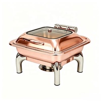 Edelstahl Benzinbetriebener 6L Chafing Dish Speisenwärmer für Catering Buffet-Set Gewerbliche Küchen- und Restaurantausstattung