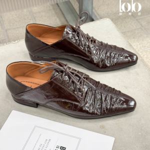 <span class=keywords><strong>Zapatos</strong></span> <span class=keywords><strong>Casuales</strong></span> de Plataforma para Mujer, Estilo Británico, de PU, Sin Cordones, Transpirables, Antideslizantes, con Tacón Cuadrado Negro, Precio de Fábrica, Primavera 2026 - Product Image 4