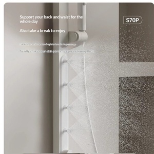R&T S70P Square Shower Back <b>Spray</b> Slide Bar Filtered Visual Digital Display Piano Keys Wall <b>Mount</b> - Product Image 5