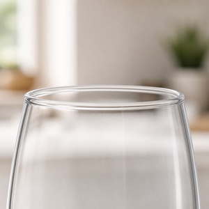 Copa de Vino de 490 ml para Vino Tinto, con Base Redonda, Borde Estrecho, Tallo Largo y <span class=keywords><strong>Delgado</strong></span>, Transparente, Directo de Fábrica para <span class=keywords><strong>Bodegas</strong></span> - Product Image 3